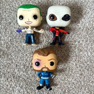 Suicide Squad Funko Pop Lot of 3 OOB Joker #96 Cap Boomerang #101 Deadshot #106